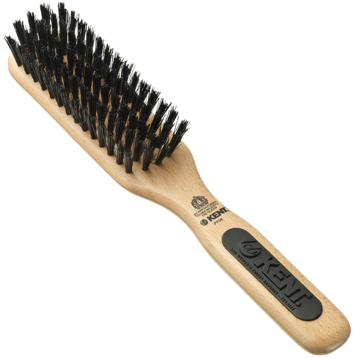 Kent K-Ns06 natural shine Brush, Narrow Head, Pure Bristle, 1 Count
