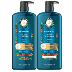 Argan Oil Paraben Free Shampoo and Conditioner, Dual Pack, Hair Repair, with Certified Camellia Oil and Aloe Vera, For All Hair Types, Especially Damaged Hair, 600 mL Each,