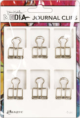 Ranger Dina Wakley Media Journal Clips 6/Pkg