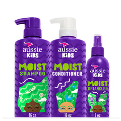 Aussie Kids Shampoo 475 mL, Conditioner 475 mL and Detangler 236 mL Bundle, Sulfate and Paraben Free, 1.18 L Total