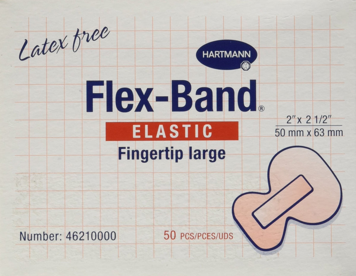Hartmann 555910 Flex-Band Fabric Adhesive Bandages, Fingertip, 2"