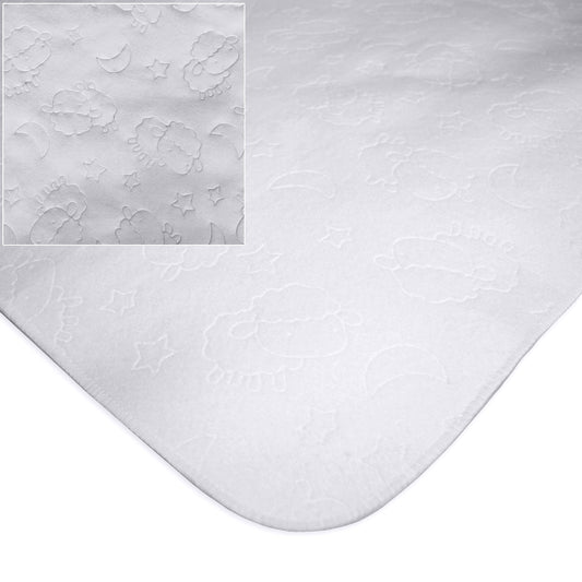 American Baby Company Waterproof Reusable Embossed Quilt-Like Flat Crib Protective Mattress Pad Cover for Babies, Adults and Pets