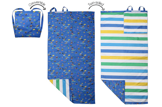 FlapjackKids - Towel Backpack - Dino