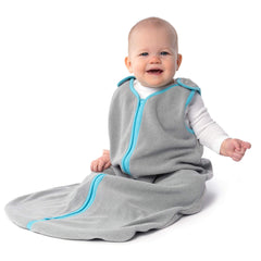 baby deedee Sleep Nest Fleece Baby Sleeping Bag, Gray, 6-18 Month