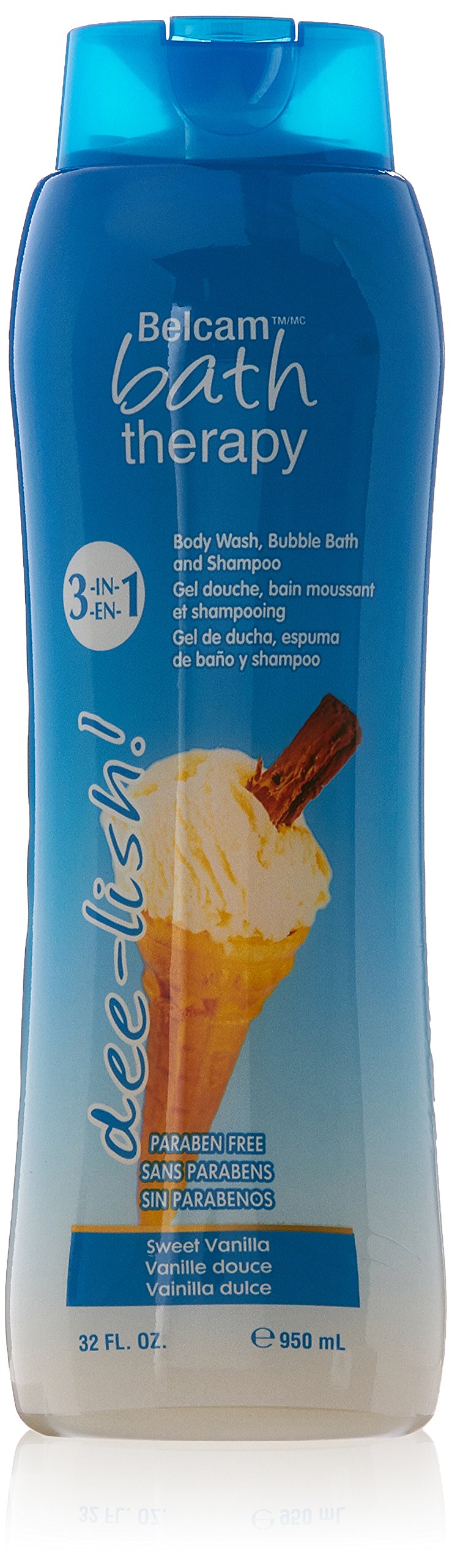 Dee-Lish! 3-In-1 Body Wash, Bubble Bath and Shampoo, Sweet Vanilla, 950 mL
