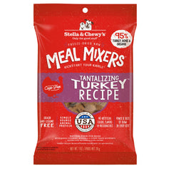 Stella & Chewy’s Freeze Dried Raw Tantalizing Turkey Meal Mixer – Dog Food Topper for Small & Large Breeds – Grain Free, Protein Rich Recipe – 28g Bag