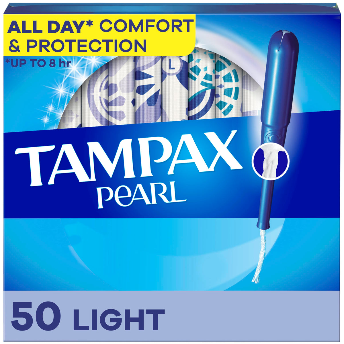 TAMPAX PEARL 6/50 LITES UNSCENTED 2.7X WITH INNER