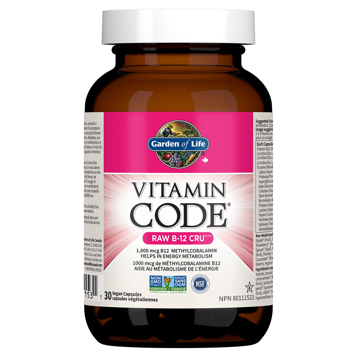 Vitamin Code Raw B-12