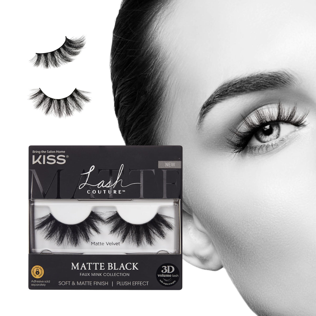 Kiss Lashes Lash Couture Matte Black Faux Mink Collection 02