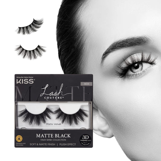 Kiss Lashes Lash Couture Matte Black Faux Mink Collection 02