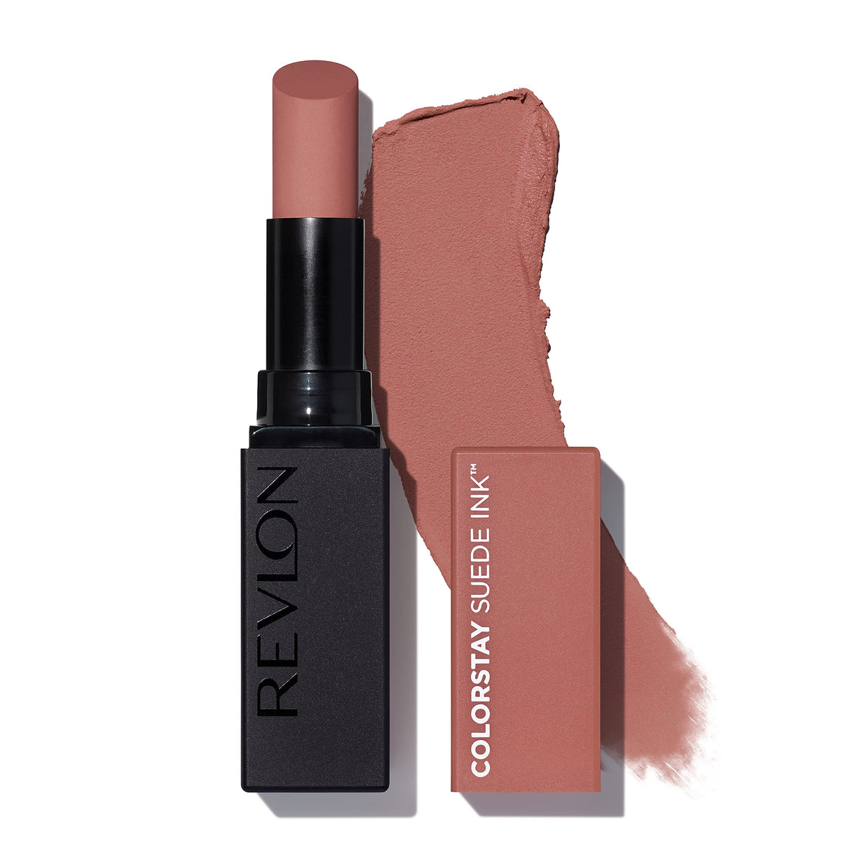 REVLON Lipstick, ColorStay Suede Ink, Built-in Primer, Infused with Vitamin E, Waterproof, Smudgeproof, Matte Color, 002 No Rules (Pack of 1)