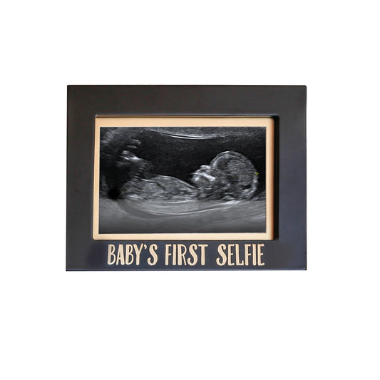 Pearhead Baby's First Selfie Sonogram Picture Frame, Gender-Neutral Baby Keepsake Photo Frame, Baby Nursery Décor