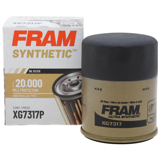 FRAM Synthetic XG7317P 20K Mile Change Automotive Replacement Engine Oil Filter for Synthetic Oil Changes, Premium Vehicle Engine Protection Oil Filter for Select Vehicle Model Years