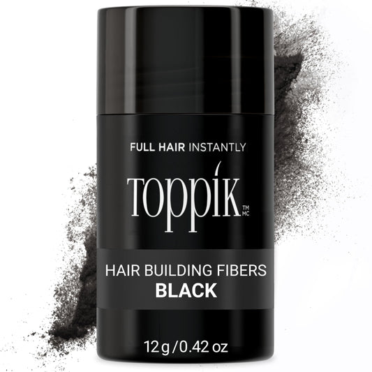 TOPPIK Hair Building Fibers,12 g, Fill In Fine or Thinning Hair, Instantly Thicker Looking, Multiple Shades for Men & Women