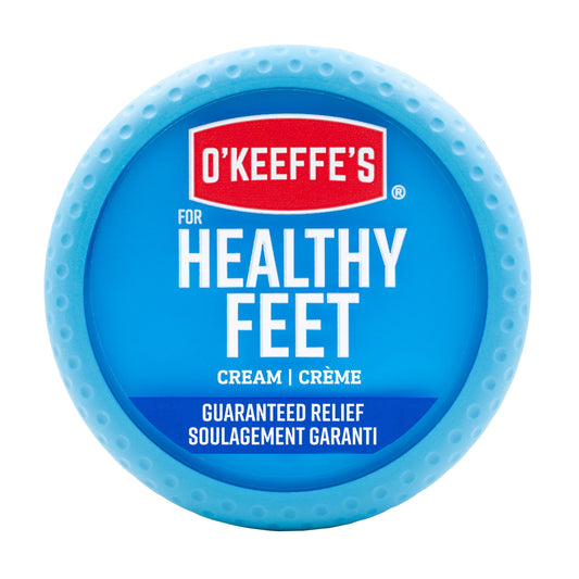 O'Keeffe's Healthy Feet Foot Cream Relieves and Repairs Extremely Dry Cracked Feet, Instantly Boosts Moisture, 3.2 oz / 90.7 g Jar, Pack of 1