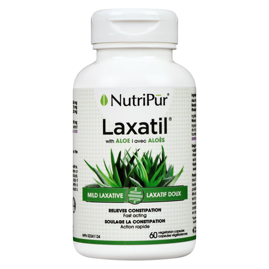 Nutripur Laxatil - Natural laxative, 60 vegetarian capsules (Pack of 1)