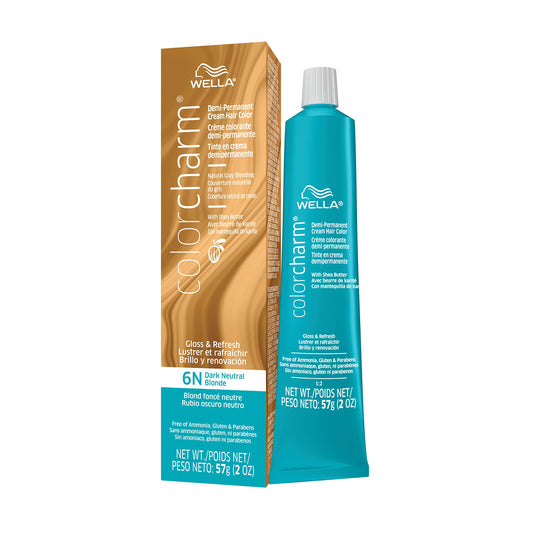 Wella ColorCharm Demi Permanent Hair Color, 6N Dark Natural Blonde