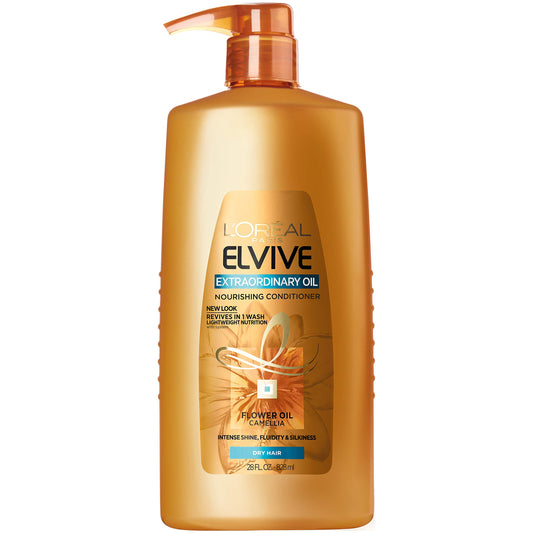 Extraordinary Oil Nourishing Conditioner, for dry or dull hair, Conditioner with camellia flower oils, for intense hydration, shine, and silkiness (Packaging may vary)