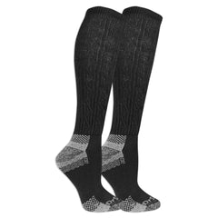 Dr. Scholl's Women's Advanced Relief Blisterguard Socks-2 & 3 Pair Packs-Non-Binding Cushioned Comfort, Black (2 Pairs), 4-10