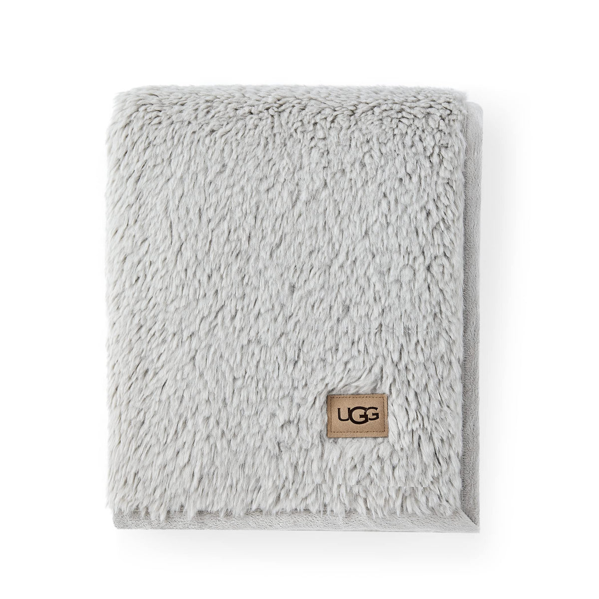 UGG 25111 Blakely Baby Fluffy Grey Blanket Comfy Cozy Machine Washable Luxury Throw Blankets for Newborn Babies Plush Sherpa Blankie Soft Gentle on Skin, 31x 41 inch, Glacier