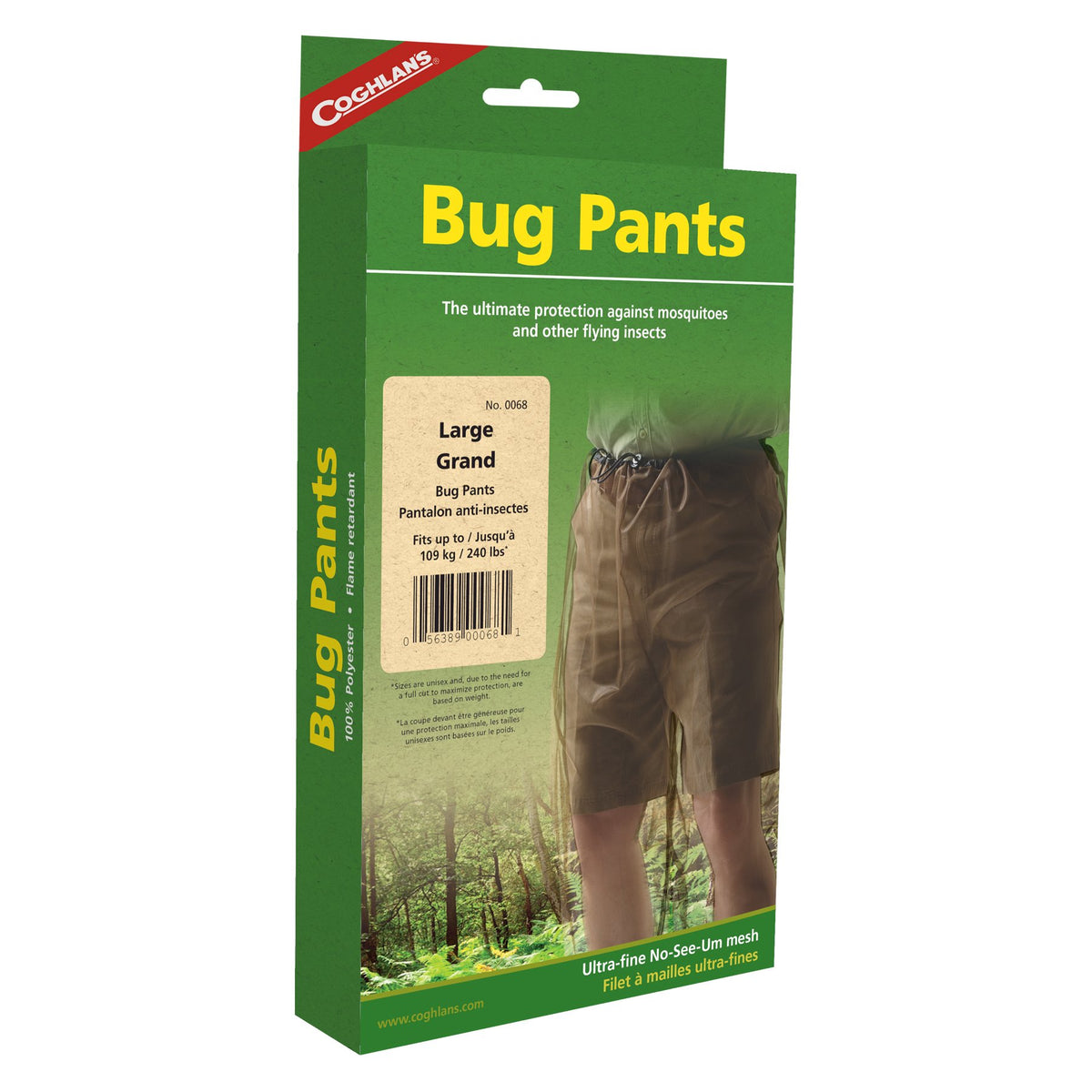 Coghlan's Bug Pants-Insect Protection,Unisex,Ultra-Fine Mesh,Breathable,Lightweight,Adjustable Fit -for Outdoor Activities