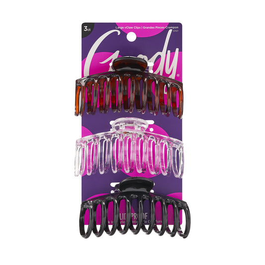 Goody Classics Medium Spiral Claw Clip 3 ea