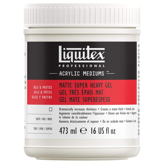 Liquitex Matte Super Heavy Gel Medium, 16-Ounce