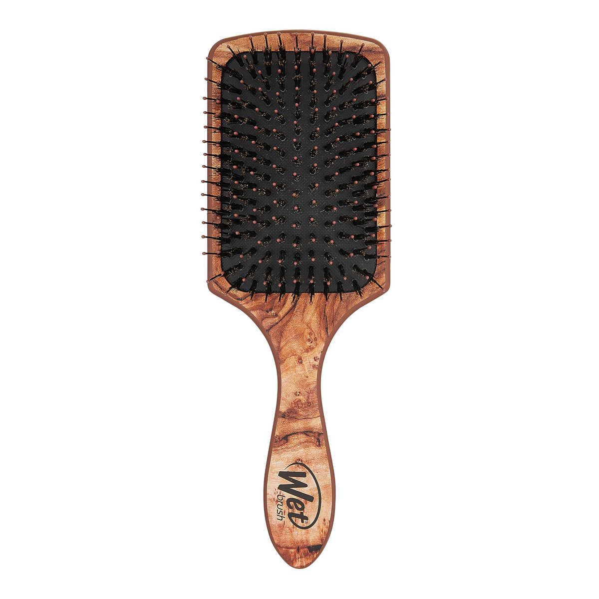 Wet Brush Detangler Hair Brush, Argan Infused Shine Enhancer - Traditional Wood - Ultra-Soft IntelliFlex Bristles - Detangling Brush Glides Through Tangles (Wet Dry & Damaged Hair) - Women & Men