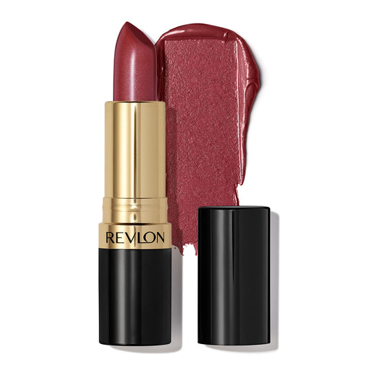 Revlon Super Lustrous Lipstick, High Impact Lipcolor with Moisturizing Creamy Formula, Infused with Vitamin E and Avocado Oil in Berries, Spicy Cinnamon (641) 0.15 oz/ 4.2g