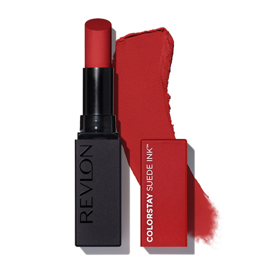 REVLON Lipstick, ColorStay Suede Ink, Built-in Primer, Infused with Vitamin E, Waterproof, Smudgeproof, Matte Color, 016 Bread Winner (Pack of 1)