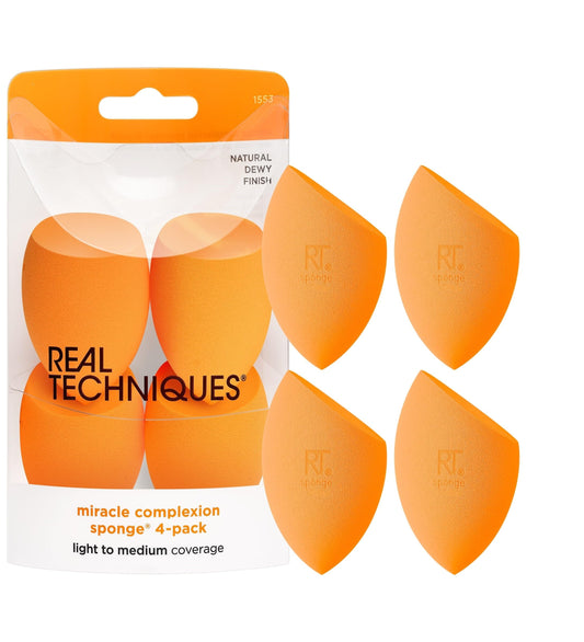 Real Techniques 4 Miracle Complexion Sponges, 1 Count