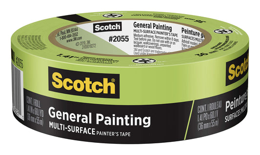 Scotch Painter's Tape, Green Masking Tape for General Painting, 36 mm - 2055