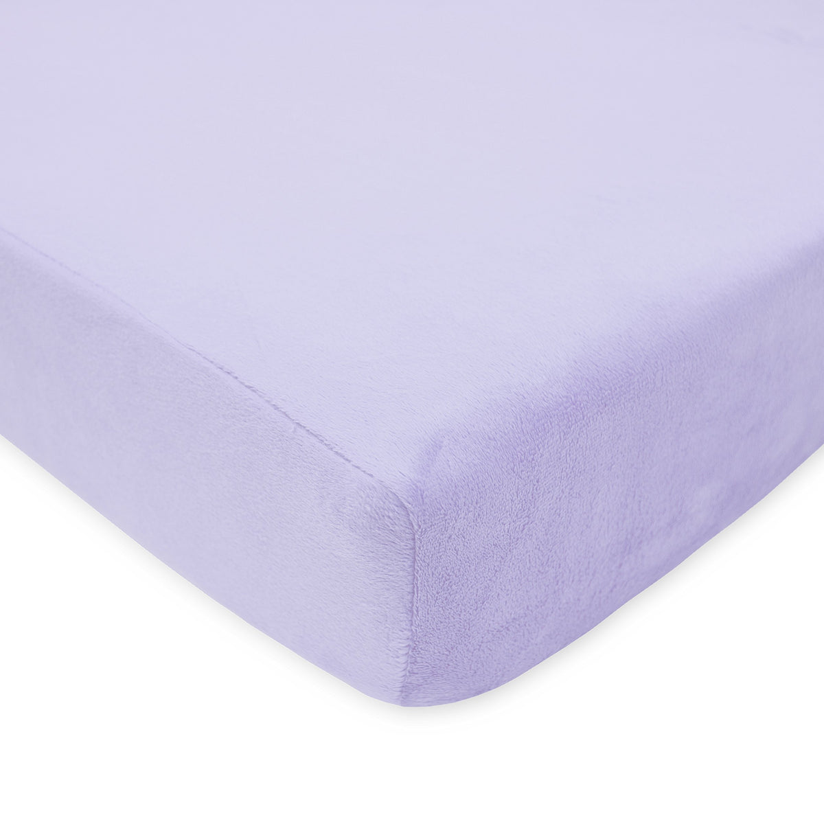 American Baby Company Heavenly Soft Chenille Fitted Crib Sheet for Standard Crib and Toddler Mattresses, Lavender, for Girls