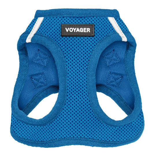 Best Pet Supplies - All Weather Mesh, Reflective, No Pull Harness for Small, Medium Dogs, Cats - Secure with Hook & Loop Fastener, Buckle, Double D-Rings - Royal Blue, XXS