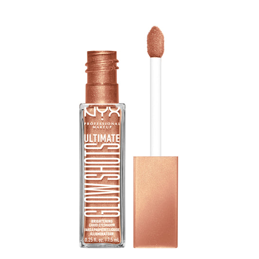 NYX PROFESSIONAL MAKEUP, Ultimate Glow Shots, Liquid Eyeshadow, 12hr wear - TWISTED TANGERINE (Orange)