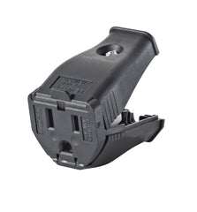 Leviton Grounding Cord Outlet, 3W102-H0E, Black