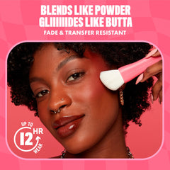 NYX Professional Makeup Buttermelt Blush, Buttery Soft Powder Blush, Up to 12 H Wear, Fade & Transfer Resistant, With Mango, Almond & Shea Butters, Shade: Had Butta