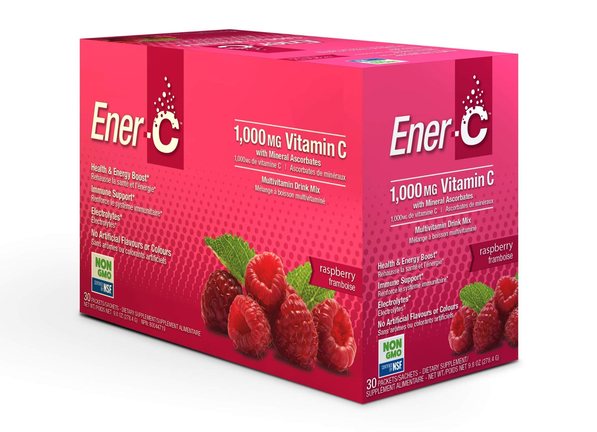 Ener-Life Raspberry Multivitamin Drink Mix 30 Count, 0.3 OZ