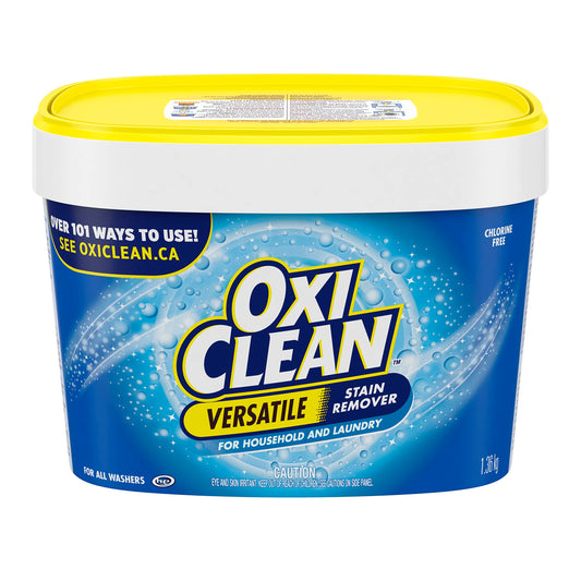 OxiClean Versatile Stain Remover Powder for Household, Laundry, Carpet, and Upholstery - Colour Safe, Chlorine Bleach Free, 1.36 kg