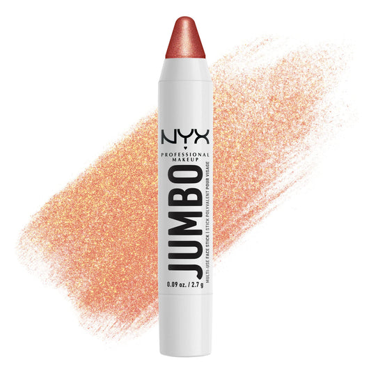 NYX PROFESSIONAL MAKEUP, Jumbo Multi-Use Face Stick, Highlighter, Pearl Finish, Vegan Formula - Lemon Meringue