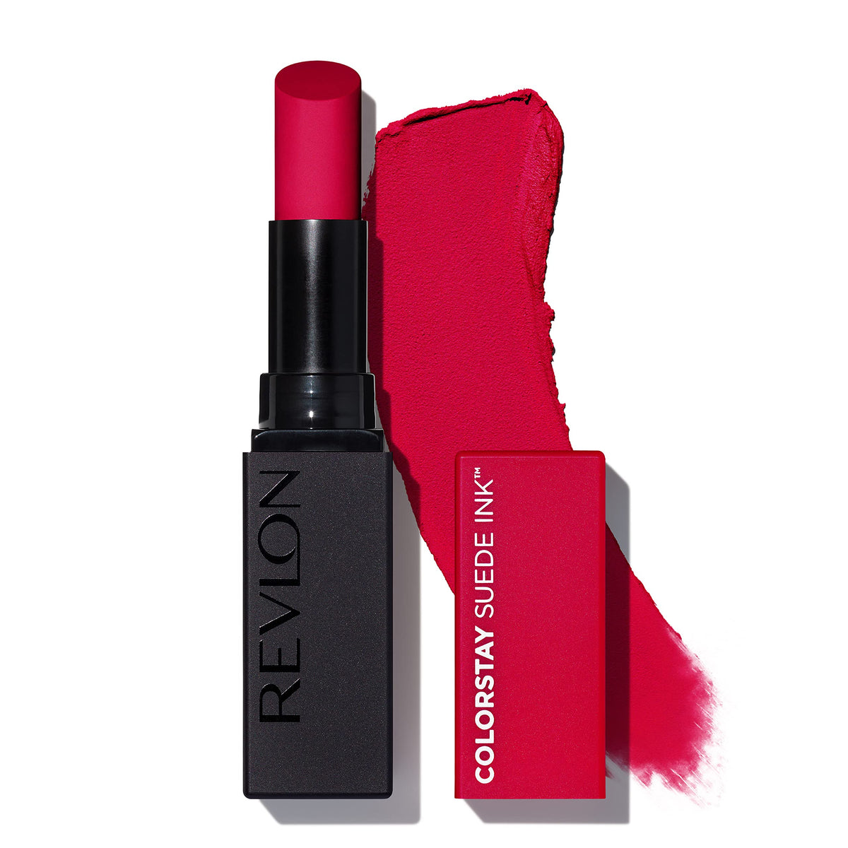 REVLON Lipstick, ColorStay Suede Ink, Built-in Primer, Infused with Vitamin E, Waterproof, Smudgeproof, Matte Color, 017 First Class (Pack of 1)