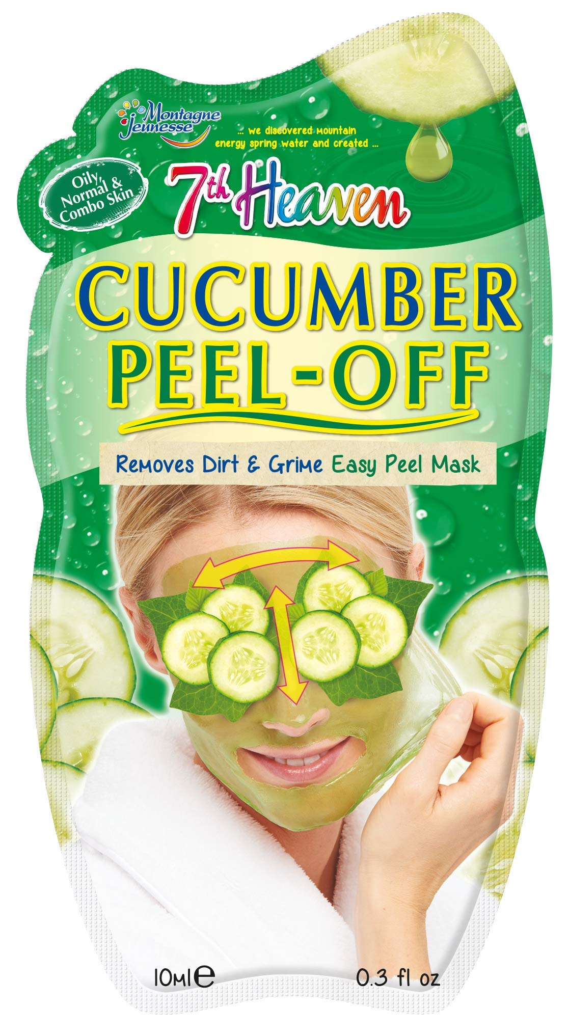 Montagne Jeunesse 7th Heaven Cucumber Peel Off Masque (10ml), 1-Count