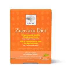 New Nordic Zuccarin Diet, 60 Coated Tablets with White Mulberry Leaf, Green Coffee Bean & Chromium, Herbal Supplement to Support Healthy Lifestyle