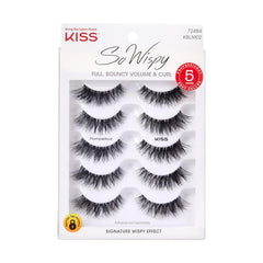 Kiss Lashes Kblm02ca Blowout Eyelashes Multi Pack 5 Pairs, 0.03 Pounds