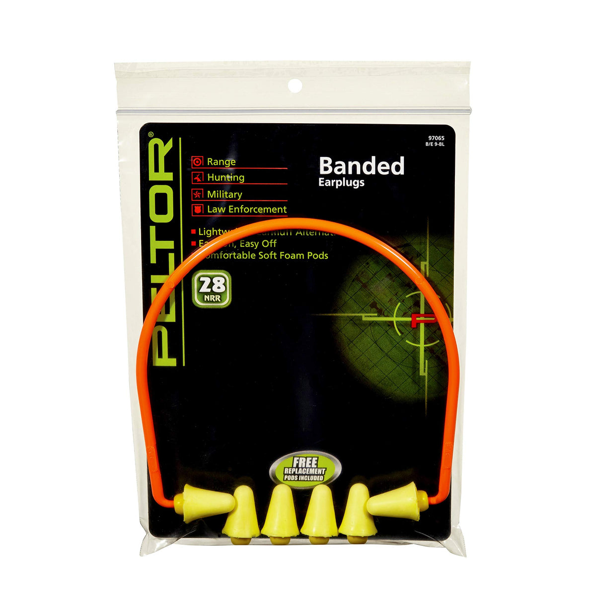 Peltor Sport Banded Style Hearing Protector, 3 Pair, Noise Reduction Rating (NRR) 28 dB, Lightweight Ear Muffs Alternative, Soft & Comfortable Plugs, Ideal For Range, Shooting & Hunting (97065)