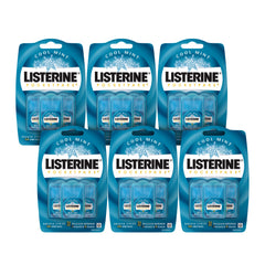 Listerine PocketPaks Cool Mint Breath Strips, Portable Pocket-Sized Oral Care Mouth Freshener, Dissolving Strips Kills Bad Breath bacteria, 18 x 24-Strip Packs