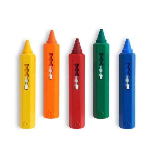 Munchkin Draw Bath Crayons Toddler Bath Toy, 5 Pack