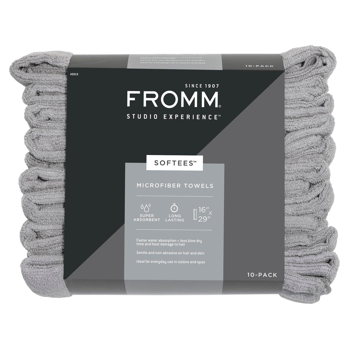 Softees Towels with Duraguard, Gray, 10-Pack