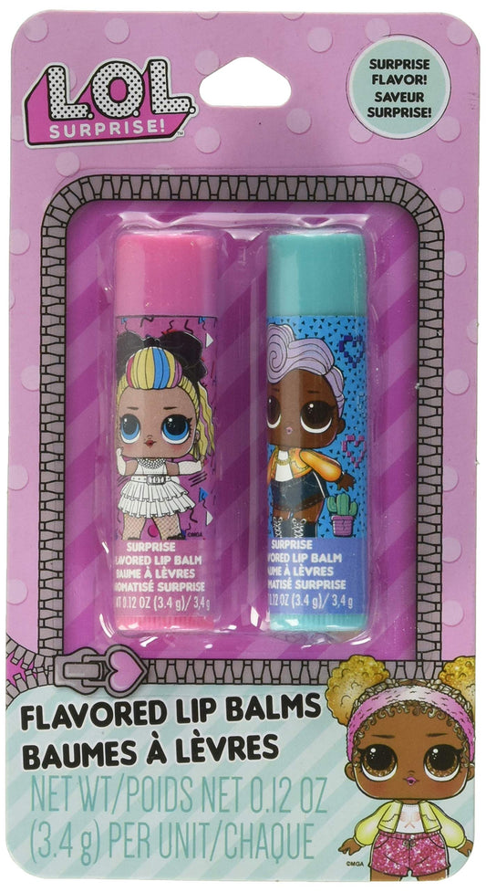 Two-Pack Lip Balm Set For Girls LOL Surprise Flavors