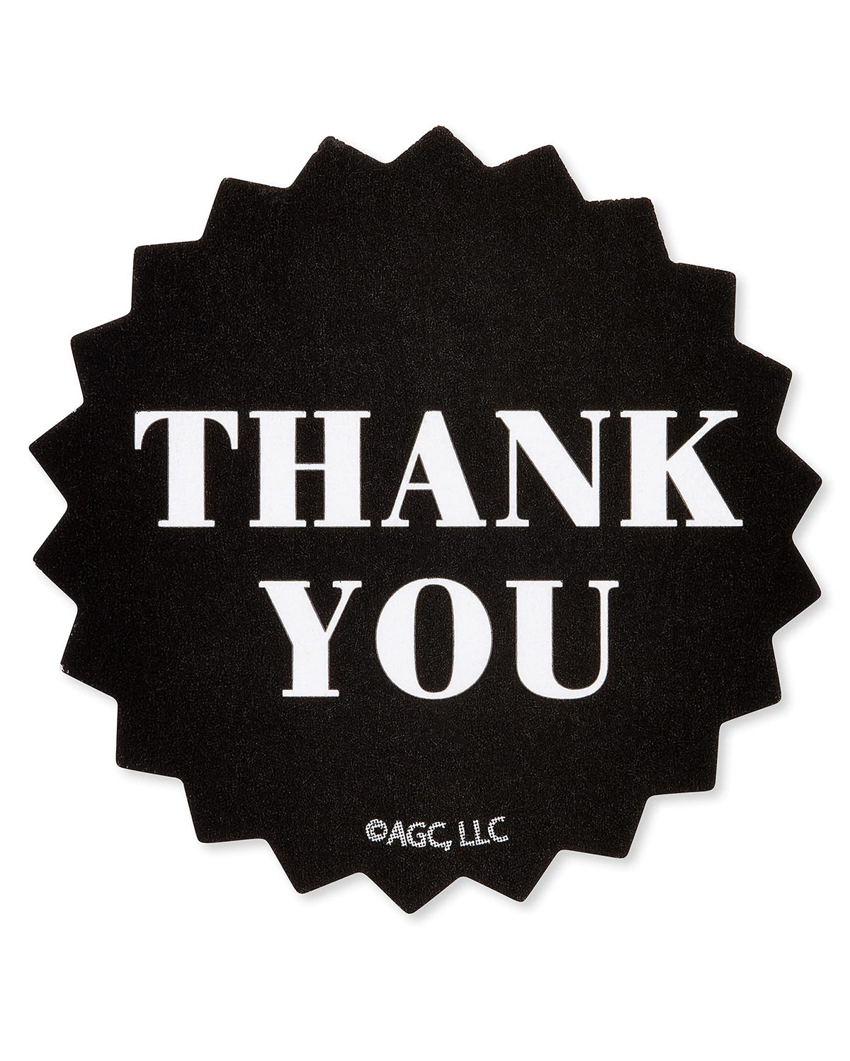 American Greetings Thank You Stickers or Seals, Black & White Design (500-Count)